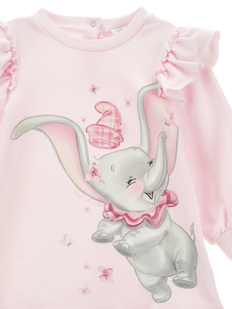 Disney Monnalisa Vestiti Monnalisa DUMBO DISNEY SPORTY DRESS