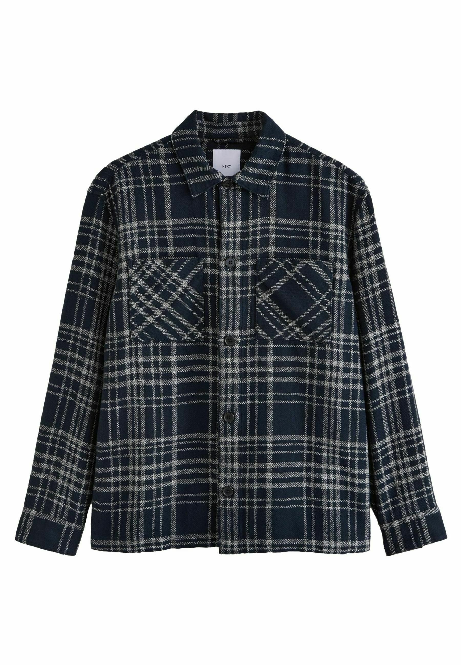 Next CHECK REGULAR FIT Summer jacket navy blue grey/blue