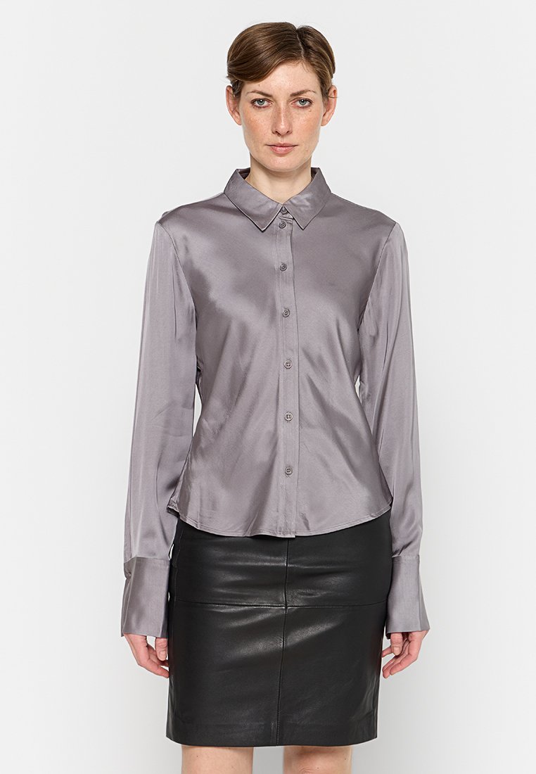 2nd Day Overhemdblouse grijs 2nd Day Overhemdblouse grijs