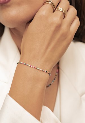 Hey Happiness, MULTICOLOR BEAD - Bracelet - gold-coloured