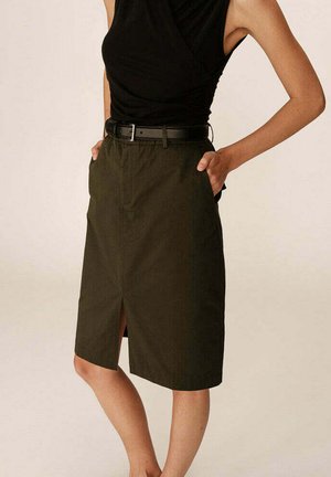 Jupe trapèze - kaki