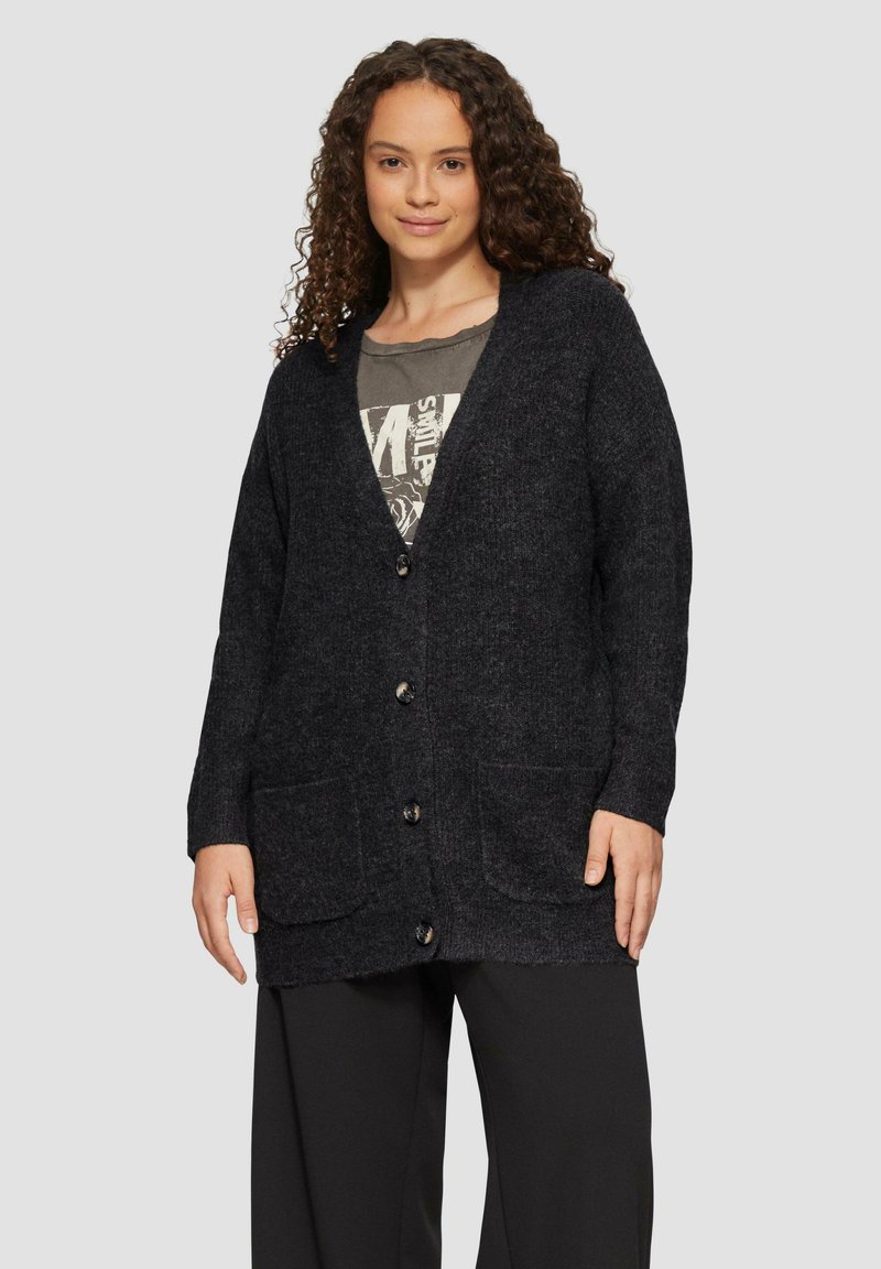 QS Strickjacke - schwarz
