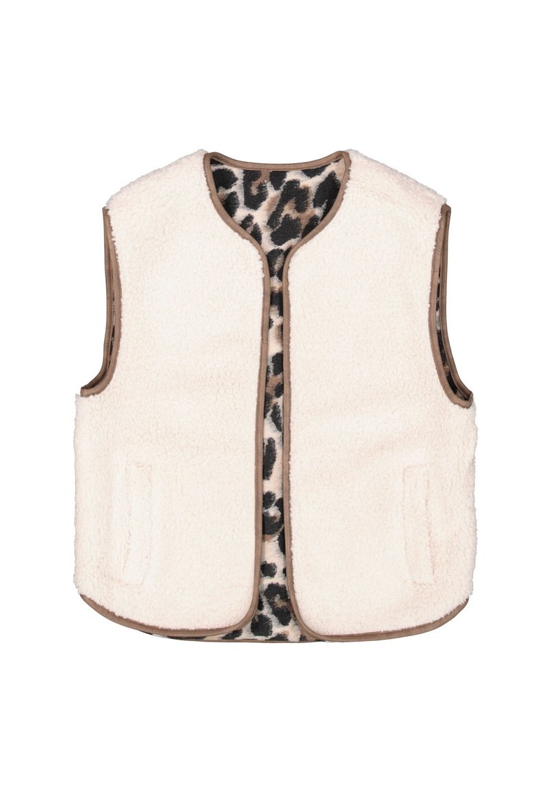 Generisch Gilet Léopard Pour Femme - Gilet Matelassé Avec Col