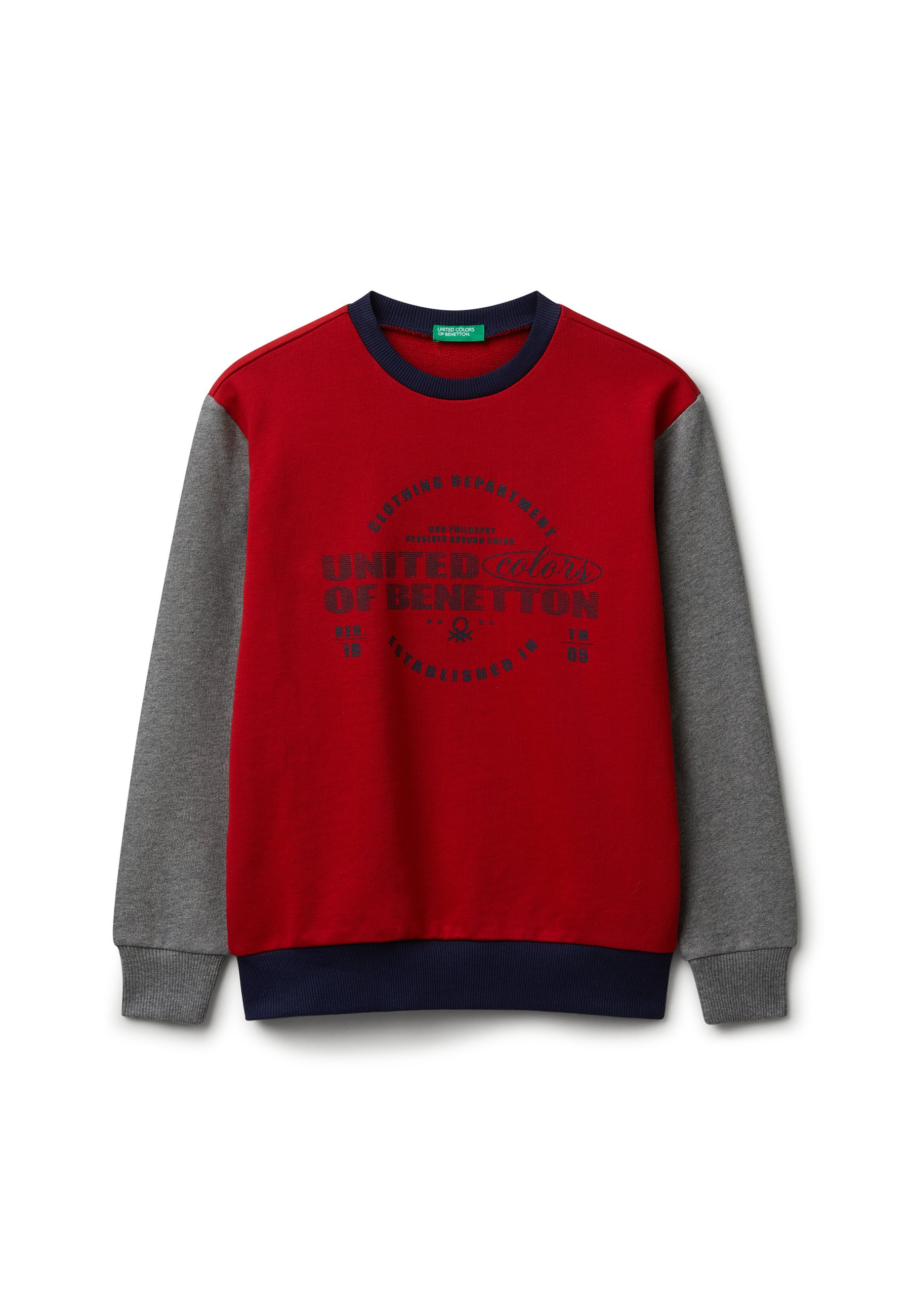 United Colors of Benetton Felpa multicolor/rosso chiaro