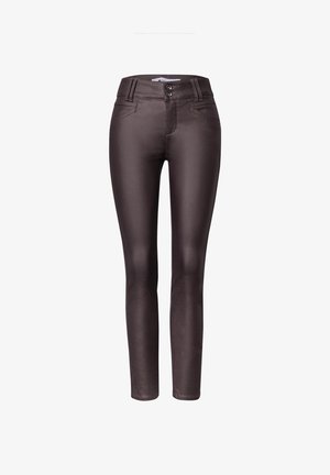 Street One, SLIM FIT, ciemnoliliowy