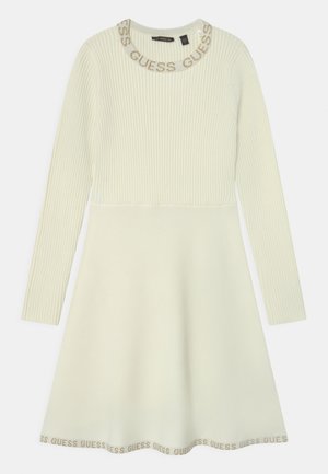 JUNIOR MIDI DRESS - Strickkleid - salt white