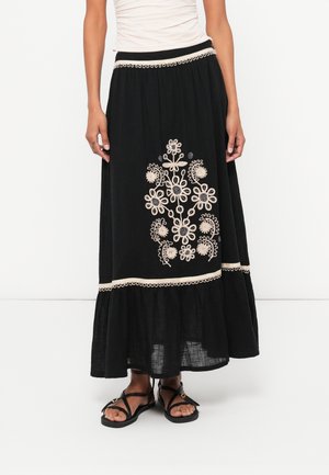 NOHI SKIRT - Fustă maxi - black