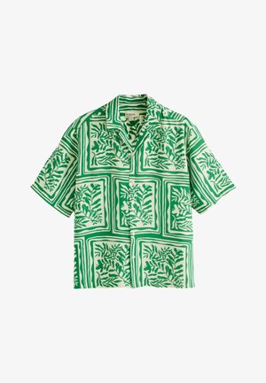 Next, REGULAR FIT - PRINT SHORT SLEEVE - Overhemd - green leaf