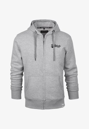 Spitzbub Sweater met rits - grau