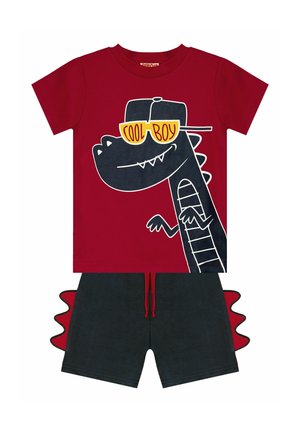 COOL DINO SET - Broek - dunkelrot