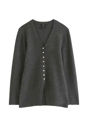 Lindex, LINDEX FIGURE FIT CARDIGAN LINDEX - Cardigan - dark grey melange