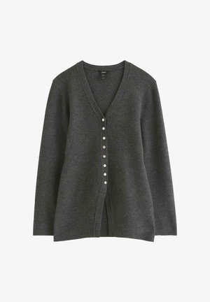 Lindex, LINDEX FIGURE FIT CARDIGAN LINDEX - Cardigan - dark grey melange