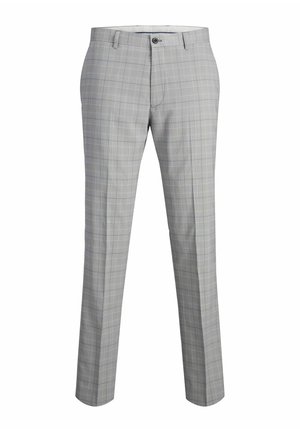 Jack & Jones PREMIUM KARO - Suit trousers - chiseled stone