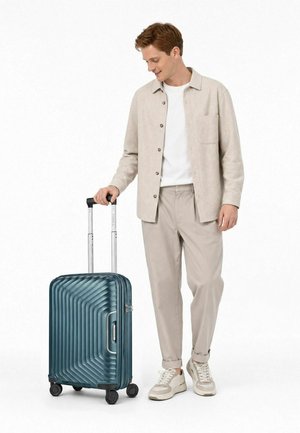 Redolz, ESSENTIALS 01 4 ROLLEN KABINENTROLLEY 53 CM MIT DEHNFALTE UNISEX - Trolley - blue metallic