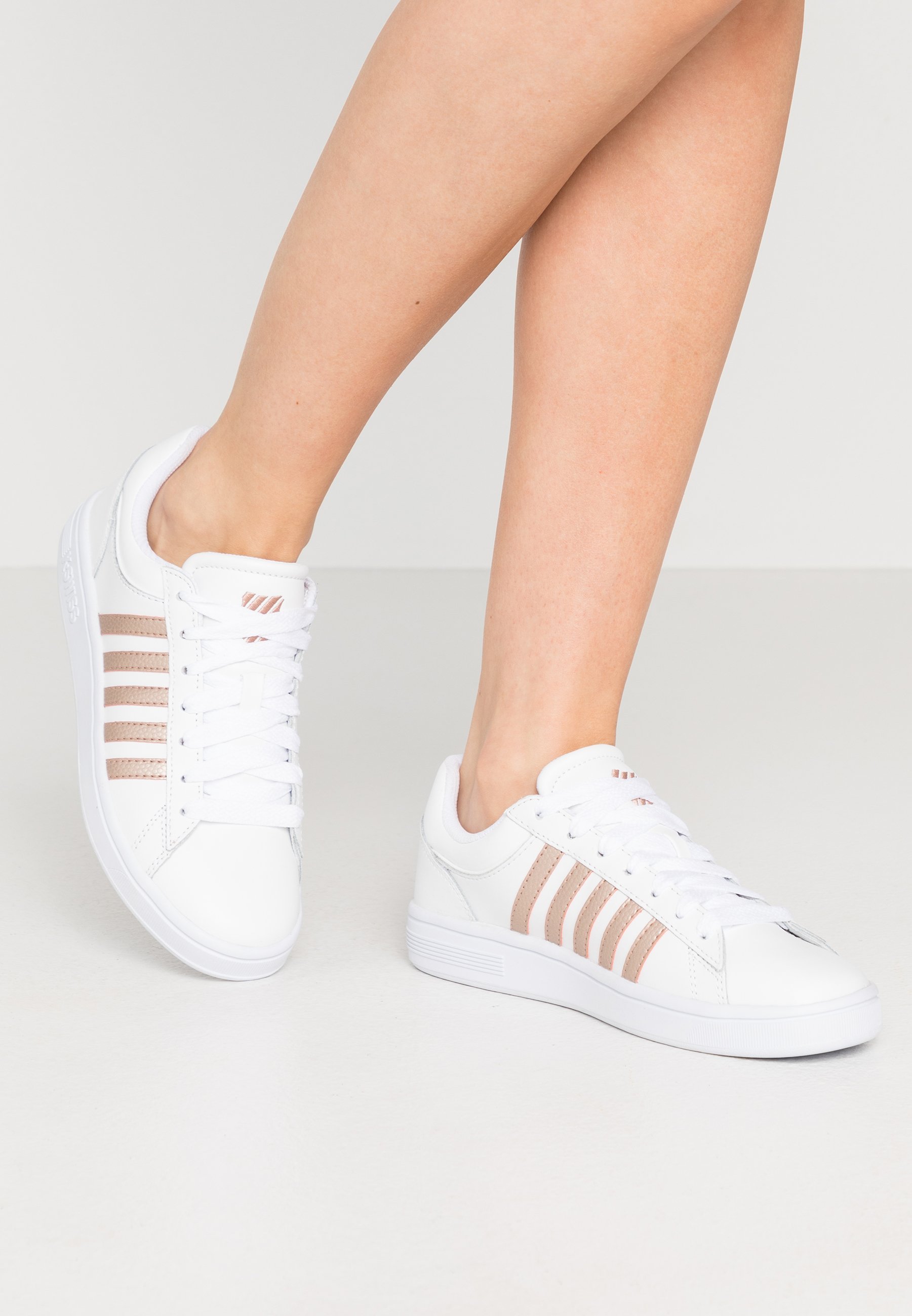 K SWISS COURT WINSTON Joggesko white rosegold Zalando.no K SWISS COURT WINSTON Joggesko whitepearl Zalando.no