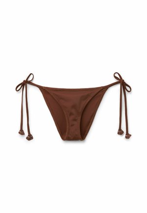 Calzedonia, FLORAL CROCHET WITH SIDE TIES - Bas de bikini - brown