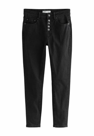 BUTTON FLY - Skinny-Farkut - black