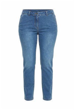 Ulla Popken, STRETCH-FIT COMFORT WAIST JEANS - Vaqueros rectos - blue denim