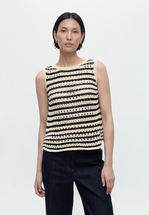 Modström VESTERMD STRIPE TOP - Top - navy summer sand
