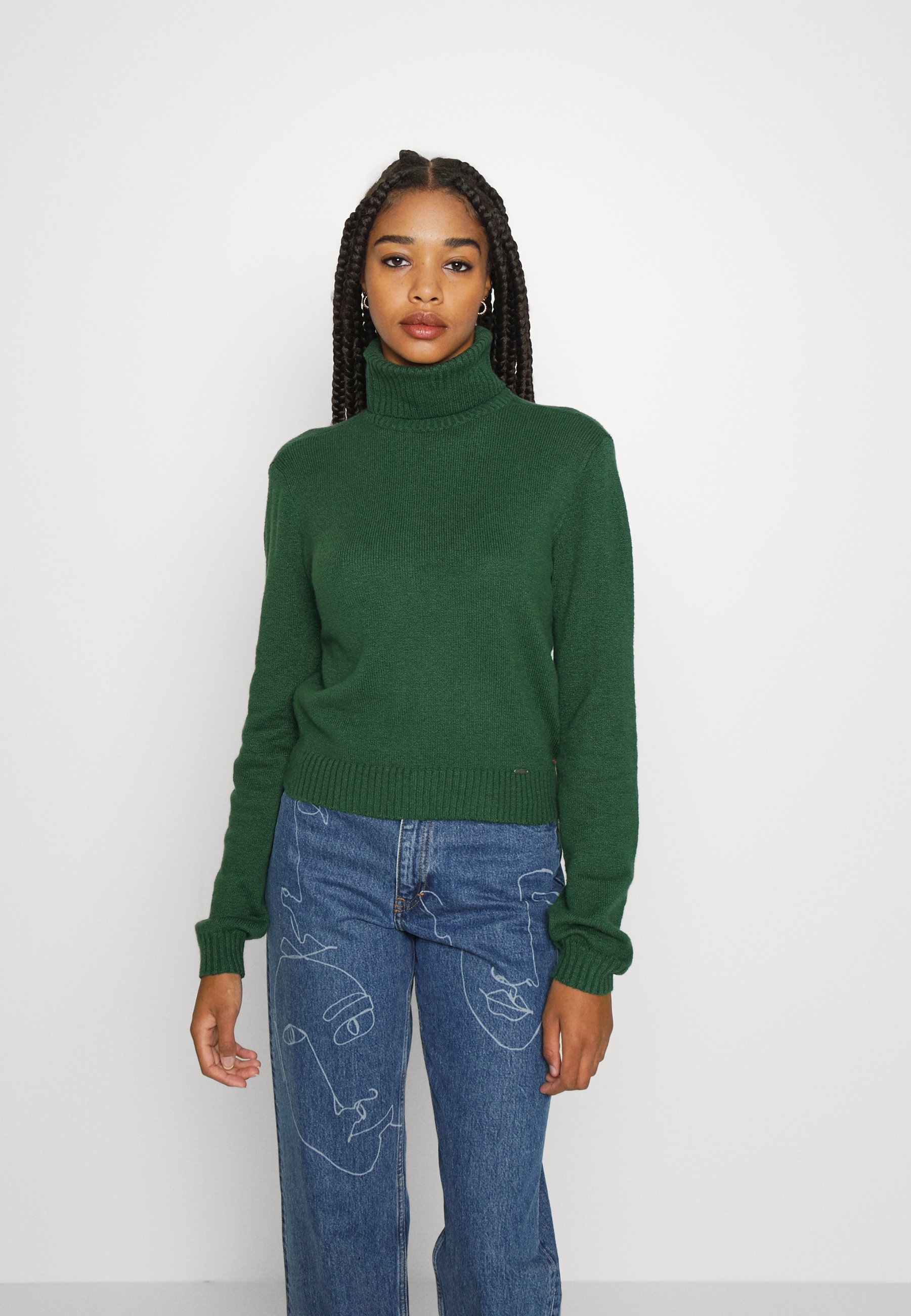 FABA TURTLENECK - Jumper - pine needle 