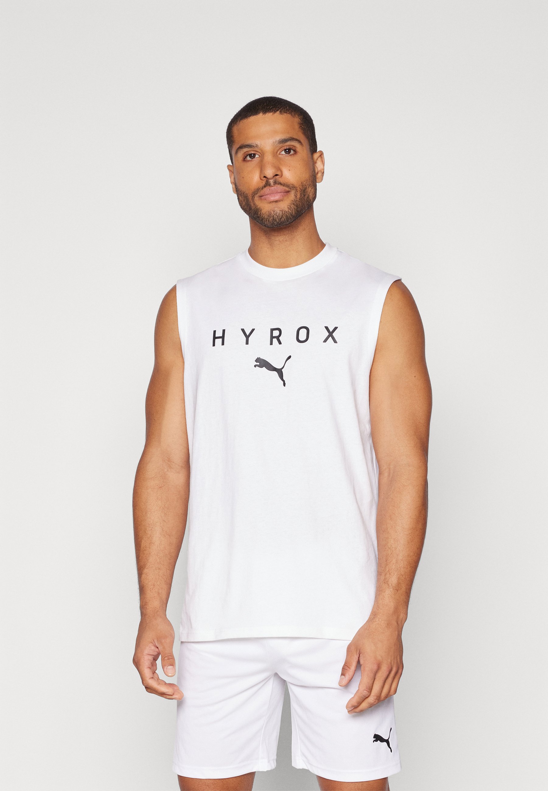 Puma PUMA X HYROX CUTOFF TANK - Top - white - Zalando.ie