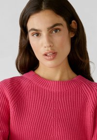 Oui RUBI MIT REISSVERSCHLUSS - Strickpullover - pink