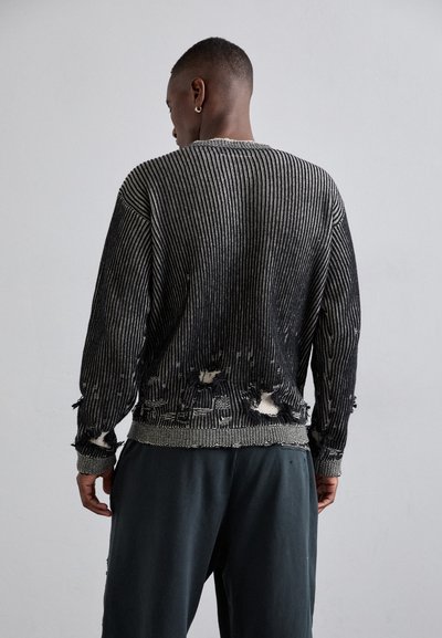 MM6 Maison Margiela REVERSIBLE CREWNECK - Pulóver - black/beige