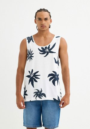 INSIDE, CAMISETA DE TIRANTES ESTAMPADO FLORAL - Top - blanco