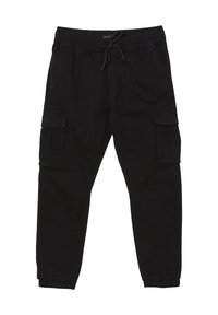 JOGGER CON TASCONI - Pantaloni cargo - nero