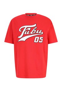 VARSITY  - T-shirt imprimé - red white black