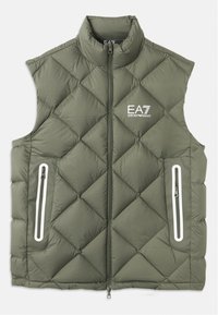 MOUNTAIN QUILTED VEST - Strukirani kaput - beetle