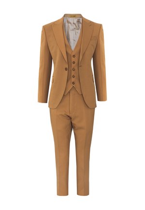 SLIM FIT SET - Anzug - braun