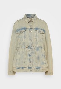 Samsøe Samsøe SAMAGGY JACKET - Jakna iz džinsa - light-blue denim/light yellow