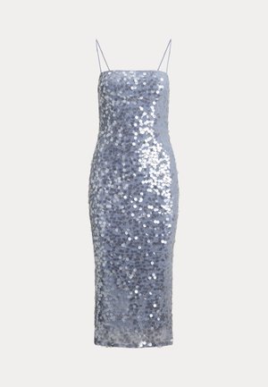 Lauren Ralph Lauren, SEQUINED TULLE MIDI COCKTAIL DRESS - Cocktailkjole / festkjole - blue multi