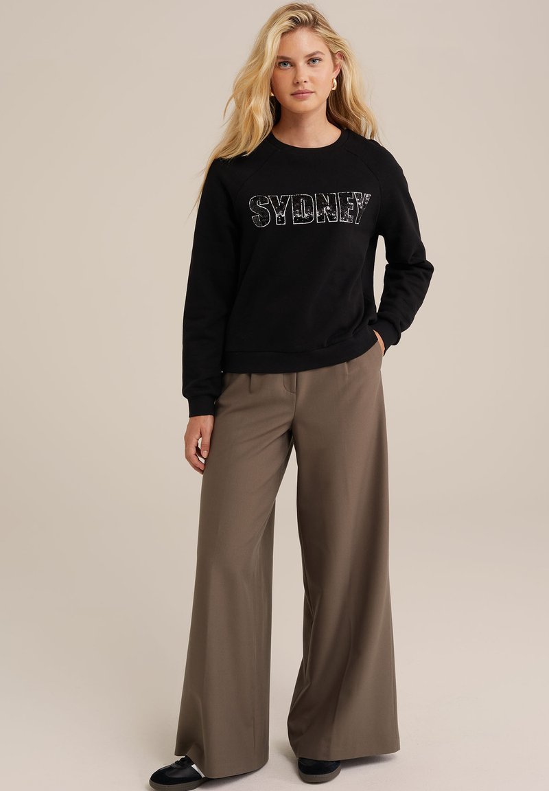 WE Fashion Sweater zwart