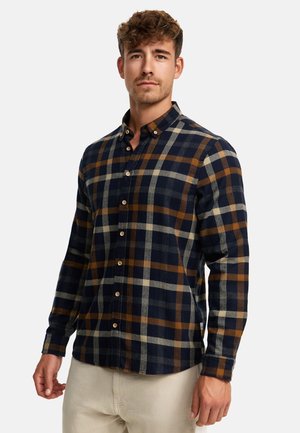 DEAN CHECK - Camisa - tobacco