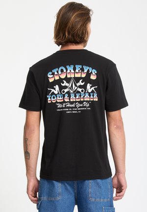STONEYS - Print T-shirt - black