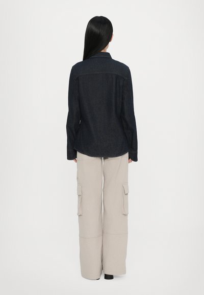 CLOSED SEAMING SHIRT - Košilová halenka  - dark blue