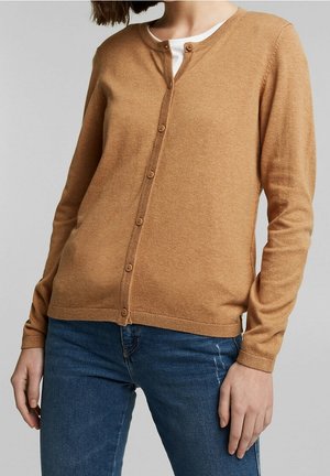 Strickjacke - cognac