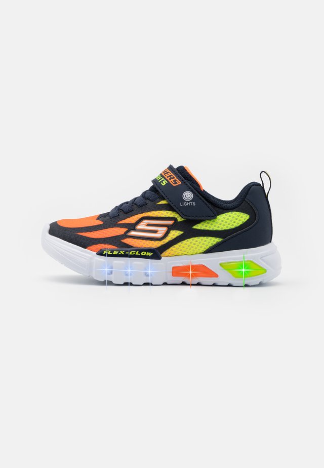 FLEX GLOW - Sneaker low - navy/orange/yellow