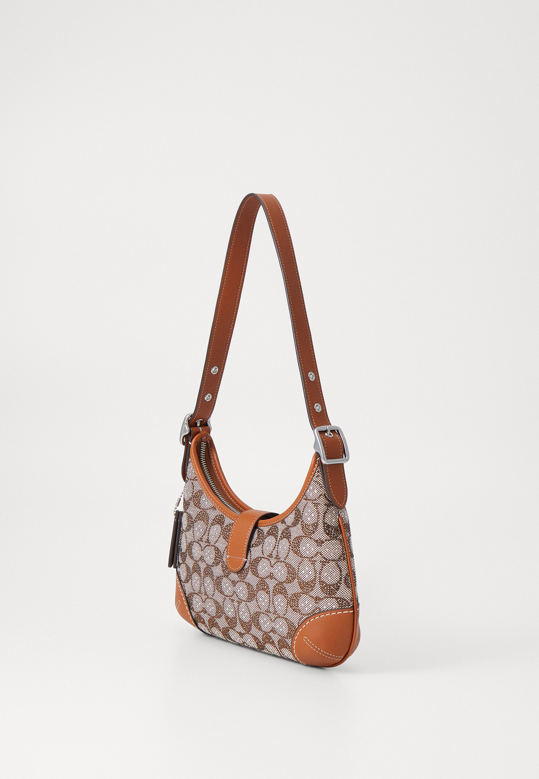 COACH HAMPTONS HOBO BAG IN CRYSTAL SIGNATURE JACQUARD - Handbag
