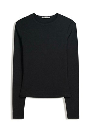 Bershka Top dugih rukava - black