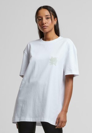 Urban Classics LOGO  - T-shirt print - white