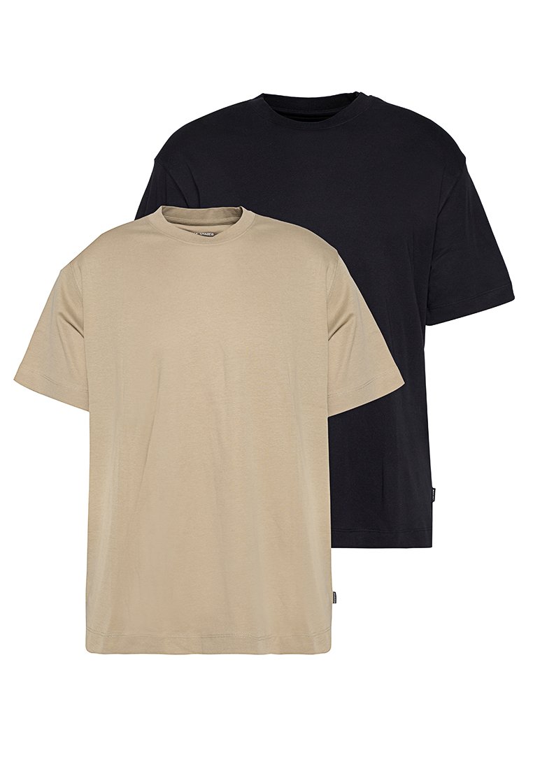 jack & jones T-shirt basic zilverkleurig