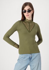 ONLY ONLTILDE HIGH NECK - Longsleeve - winter moss