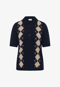 Sélectionné, midnight beige argyle