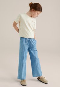 WE Fashion Apdrukāts T-krekls - beige