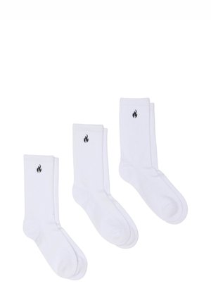 TRIPLE PACK - Calze - white