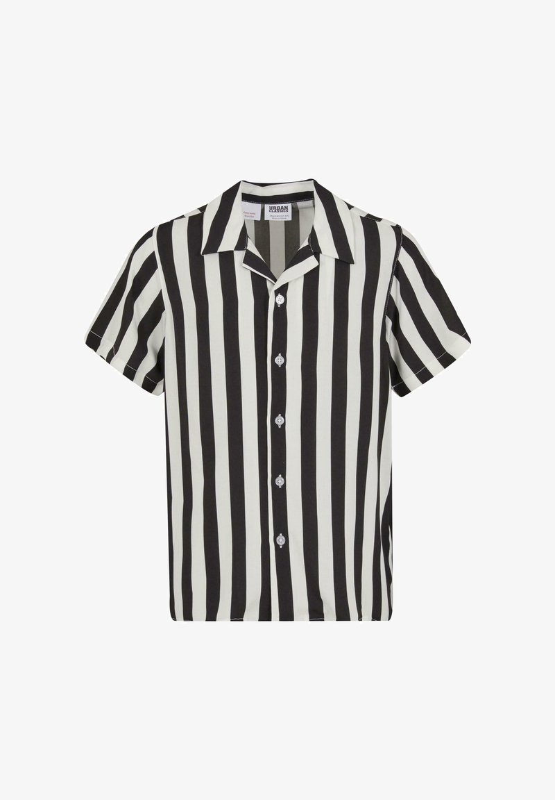 Urban Classics RESORT - Marškiniai - black offwhite