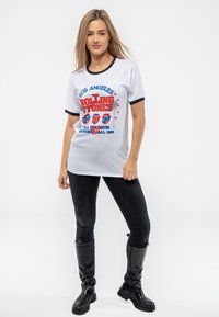 Paradiso Clothing THE ROLLING STONES AMERICAN TOUR LA RINGER - Print T-shirt - white